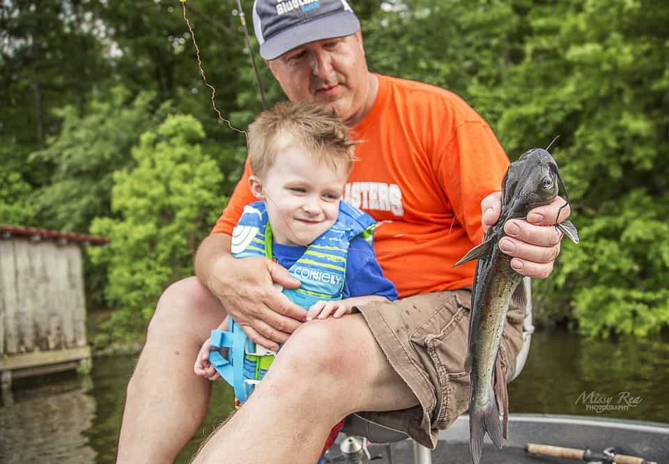 Fishing at Fountain Bluff in Liberty Missouri 