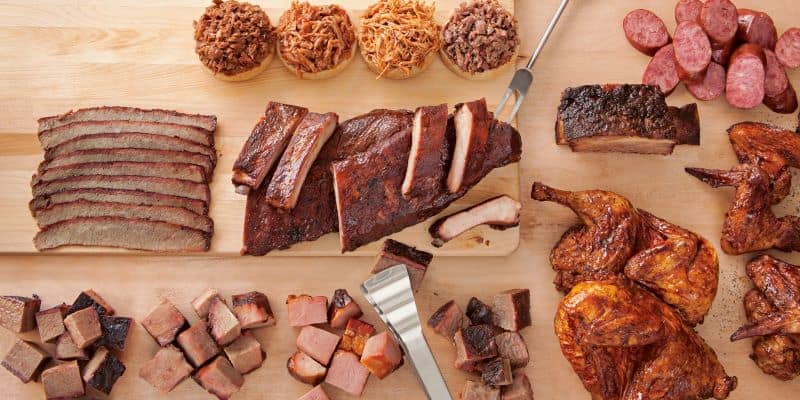 Best BBQ restaurants in Kansas City - table of assorted smoked meats
