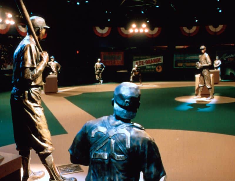 Museums in Kansas City - Negro Leagues Baseball Museum display