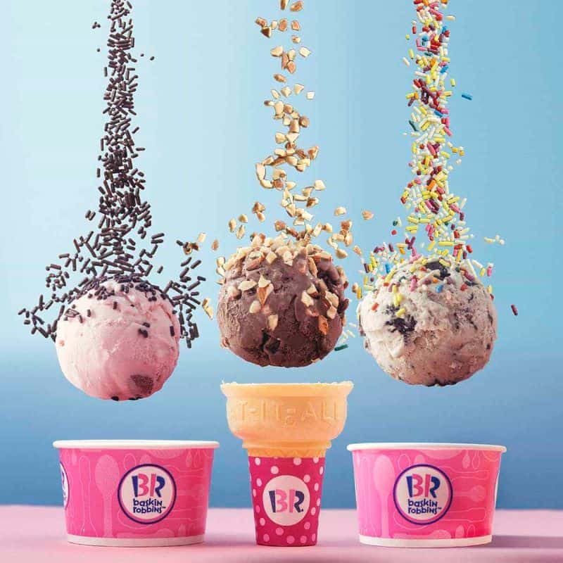 Baskin Robbins ice cream scoops