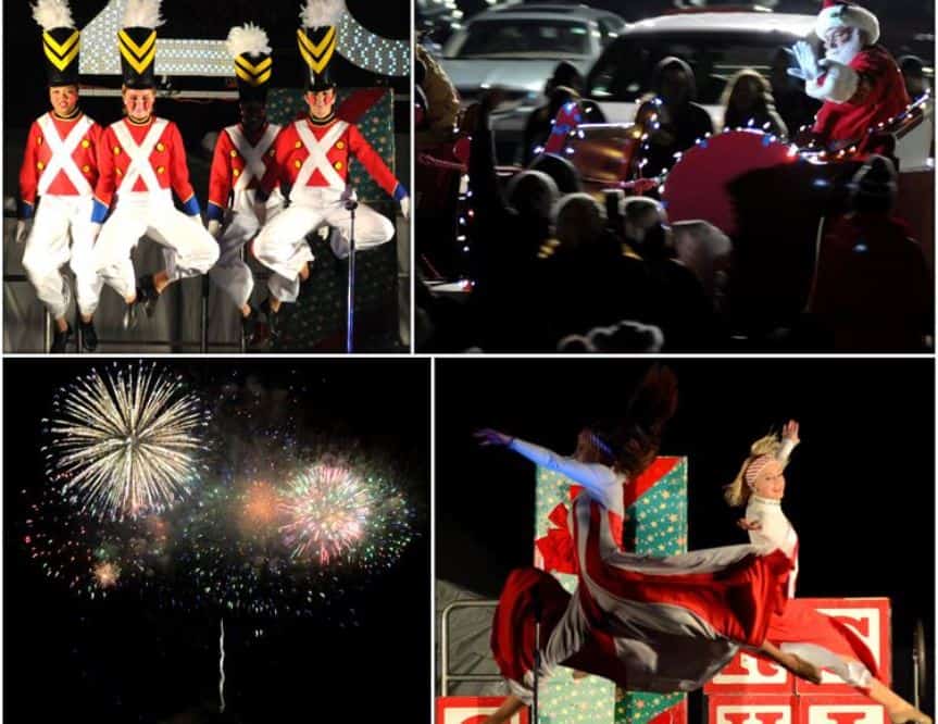 Holiday Fireworks and Santa at Christmas in the Sky Kansas City on