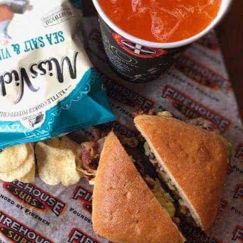 National Sandwich Day Deals in Kansas City - Firehouse Sub sandwich, chips and drink