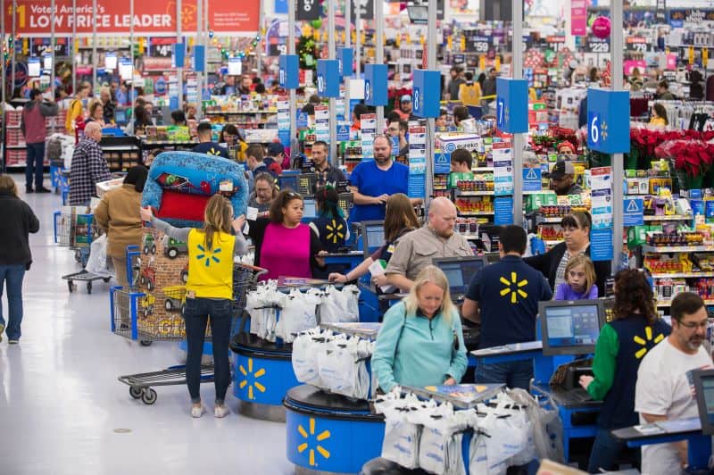 Black Friday events in Kansas City - Walmart filled with shoppers