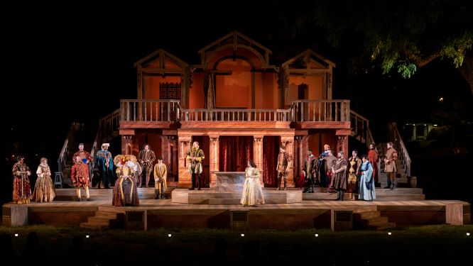 Heart of America Shakespeare in the park stage