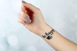 Tattooed arm