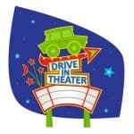 drive in movie graphic