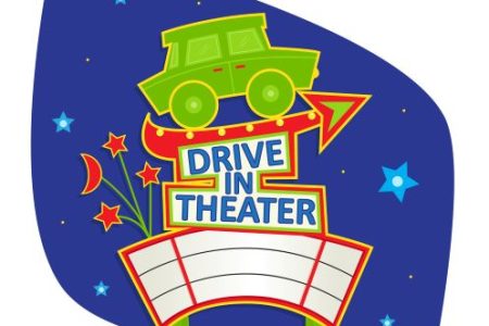 drive in movie graphic