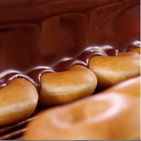 Krispy Kreme chocolate glazed donuts