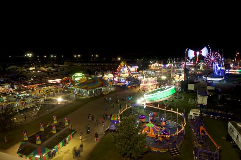 Kansas State Fair - Midway at night