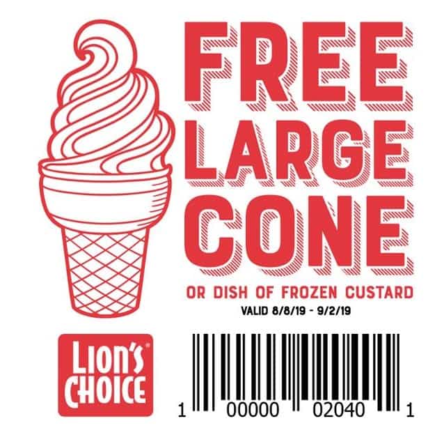 Lion's Choice free large cone coupon
