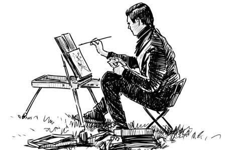 Art walk sketcher