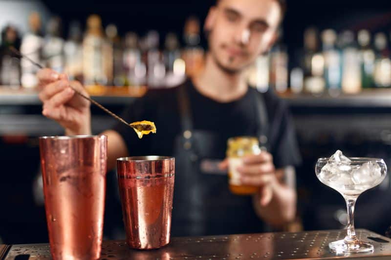 The Pitch's Kansas City Craft Cocktail Week - bartender making drinks