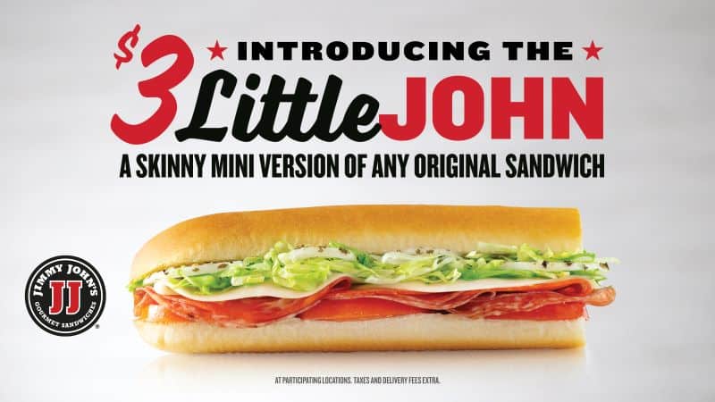 Kansas City food deals - Jimmy John's Little John sandwich