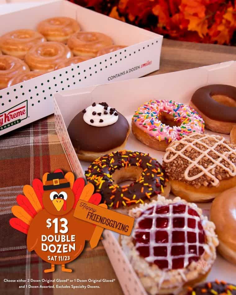 Krispy Kreme special offers - Friendsgiving doughnut deal