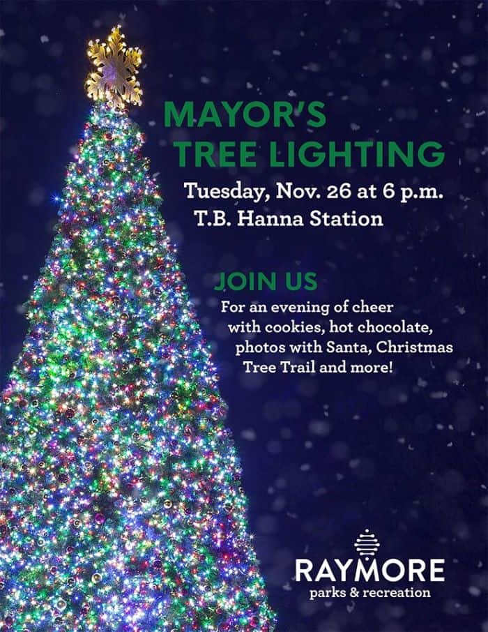 Kansas City Holiday Lights - Raymore Tree Lighting invitation