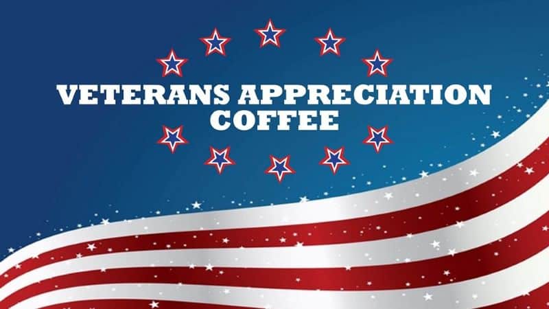 Veterans Day Events in Kansas City - Flag for coffee appreciation