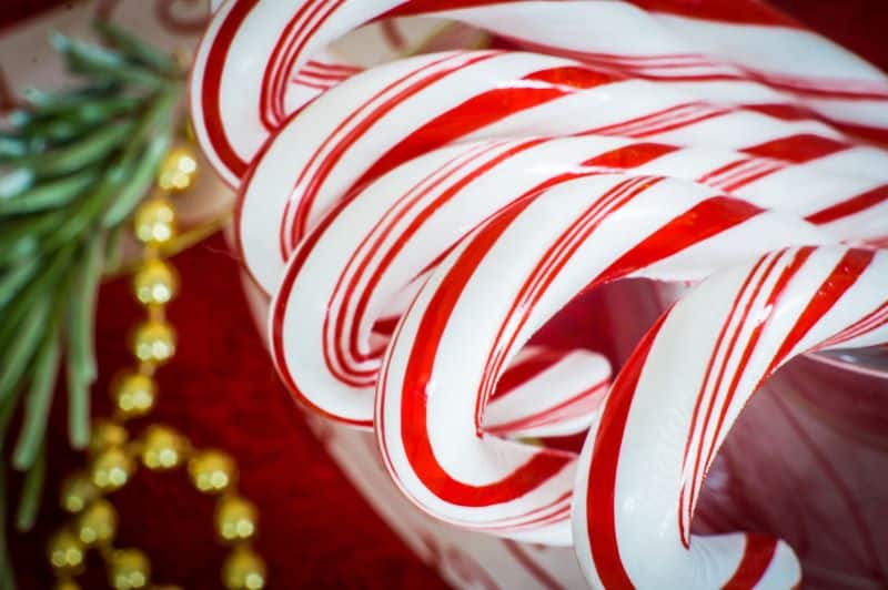 Christmas fun in Kansas City for kids - stack of candy canes