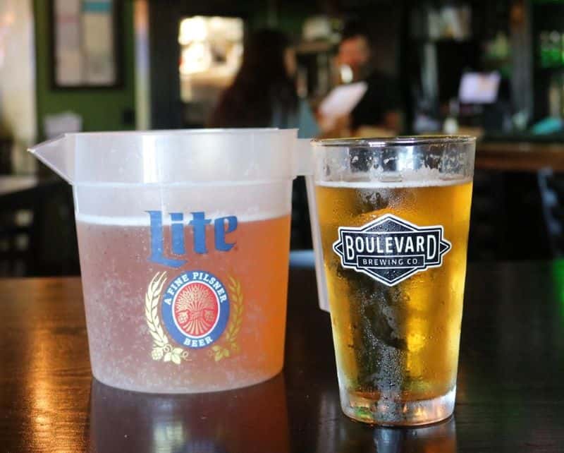 Kansas City Super Bowl watch parties - pitcher and a glass of beer