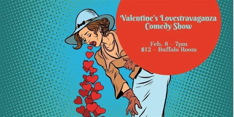 Comedy show in Kansas City - woman coughing up hearts