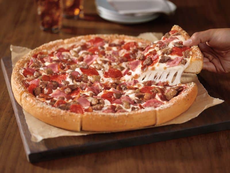 Pizza Hut Meat Lovers pizza