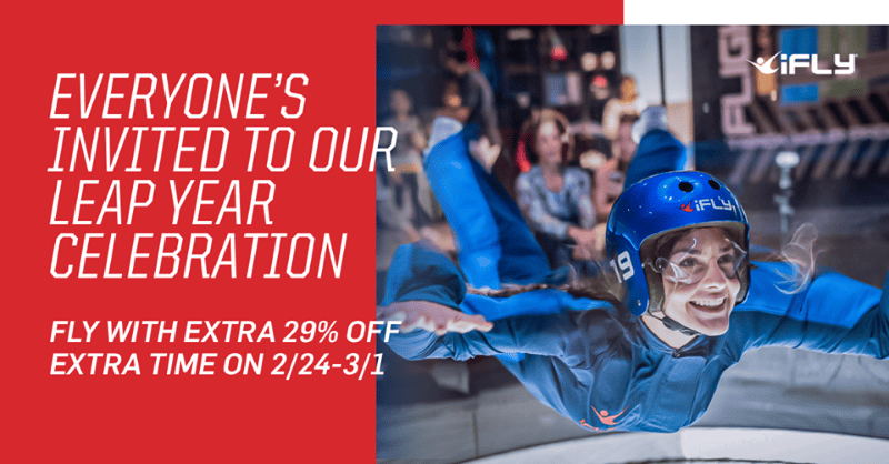 Leap Year deals in Kansas City - iFLY