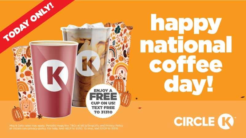 Kansas City National Coffee Day Deals - Circle K coffee cups