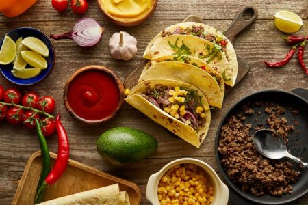 Kansas City Taco Trail - tacos on a table