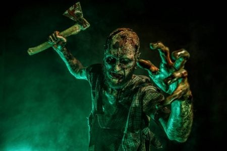 Halloween movies in Kansas City - zombie with ax