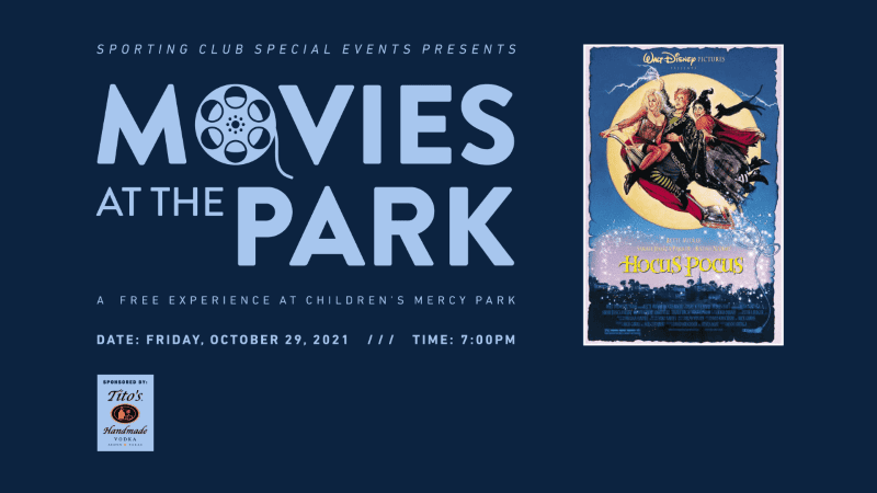 Sporting KC Movies at the Park banner