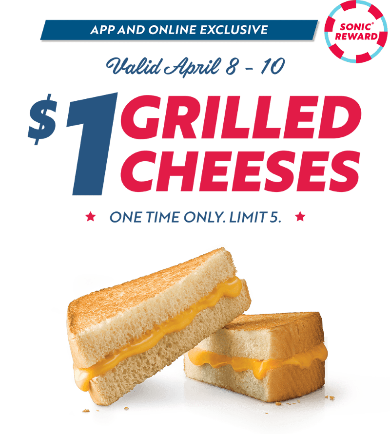 Sonic grilled cheese Kansas City on the Cheap