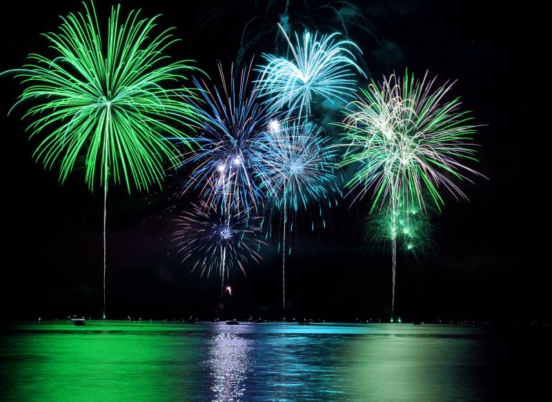 Fourth of July Fireworks over Smithville Lake