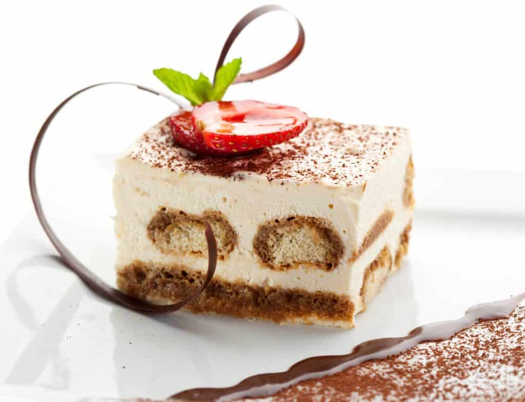 Tiramisu dessert slice