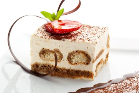 Tiramisu dessert slice