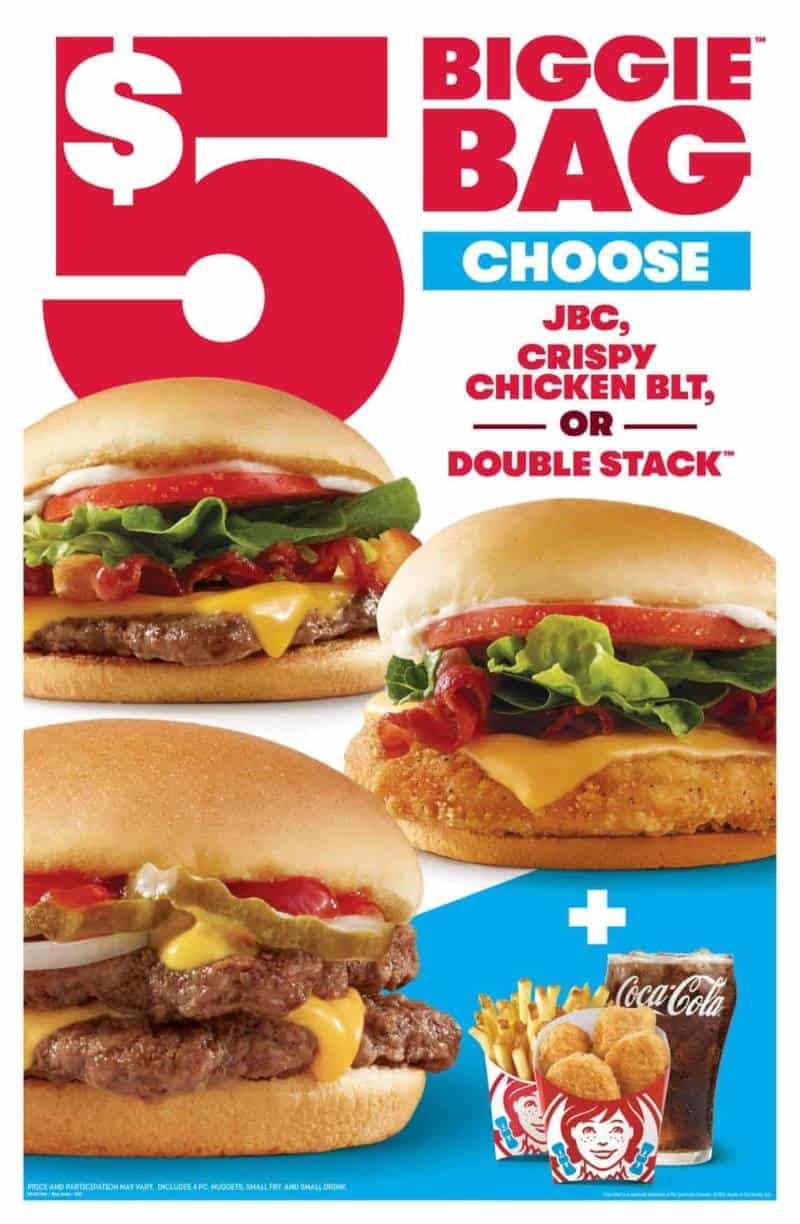 Wendy's Biggie Bag Meal Deal for 5 Kansas City on the Cheap